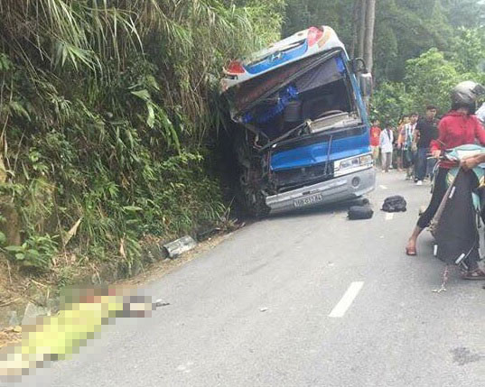 Hiện trường vụ tai nạn.