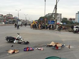 Hiện trường vụ tai nạn