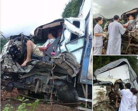 Hiện trường vụ tai nạn.