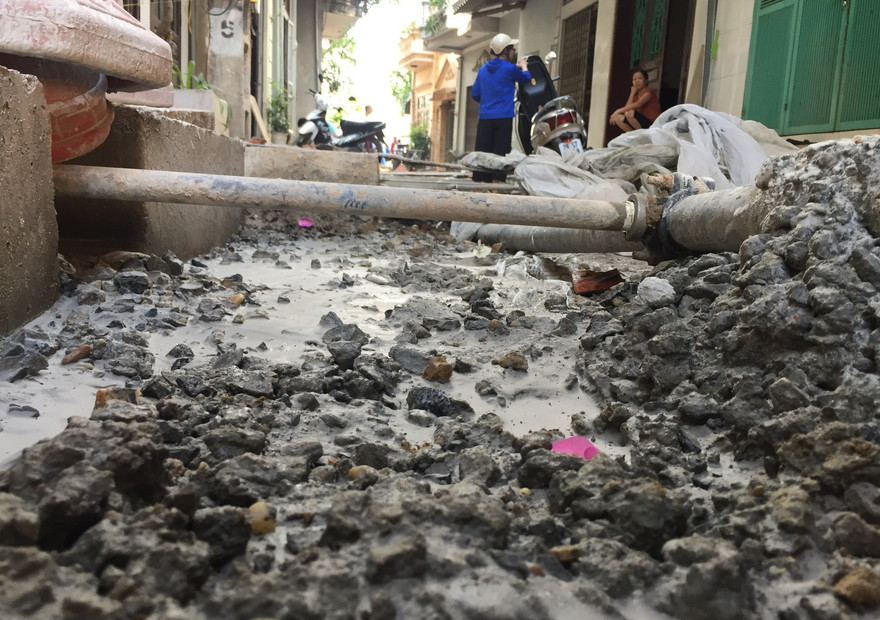 Cận cảnh dự án thoát nước TP Hòa Bình nhiều sai phạm