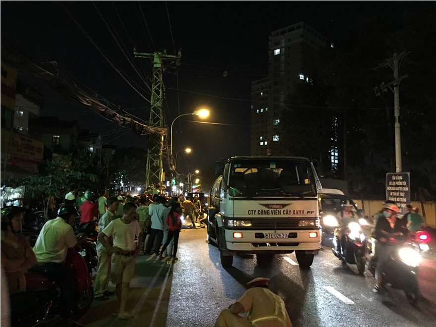 Hiện trường tai nạn.