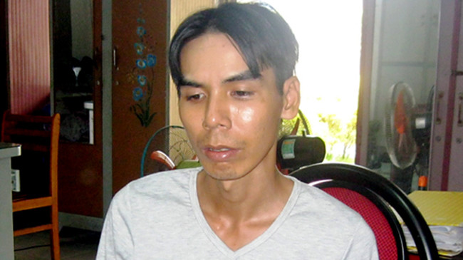 Phong tại cơ quan điều tra. Ảnh: Hải Thuận.