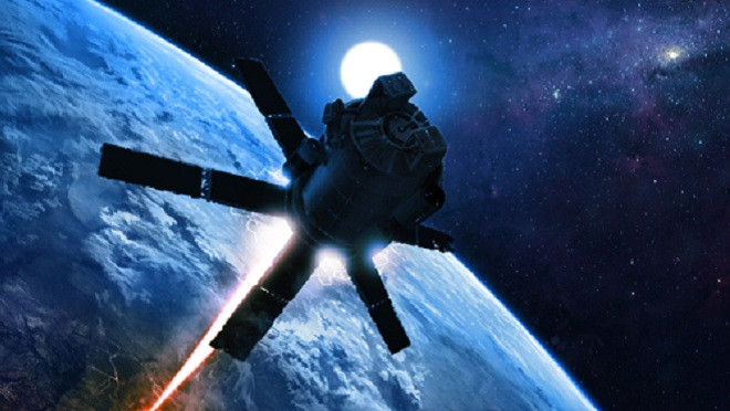 Tàu vũ trụ siêu nhỏ di chuyển nhờ laser. Ảnh minh họa: Rom.ac