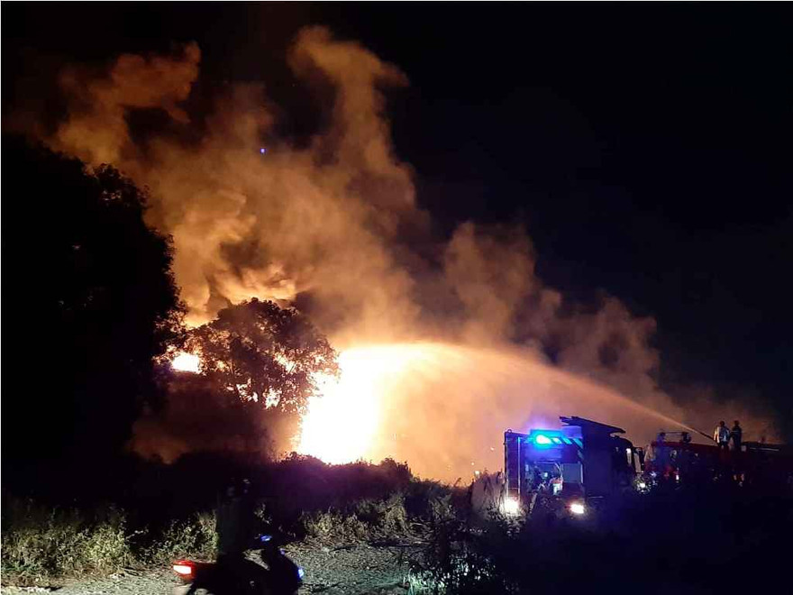 Hiện trường vụ cháy.