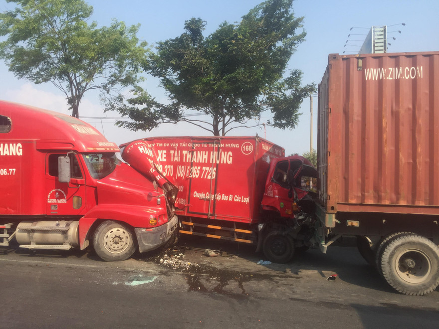 Hiện trường vụ tai nạn.