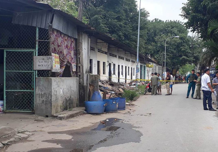 Nơi tìm thấy phần thi thể nghi là đầu của nạn nhân.