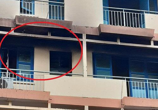 Khu vực xảy ra vụ hỏa hoạn.