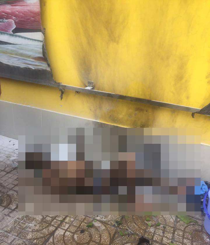 Hiện trường vụ việc.