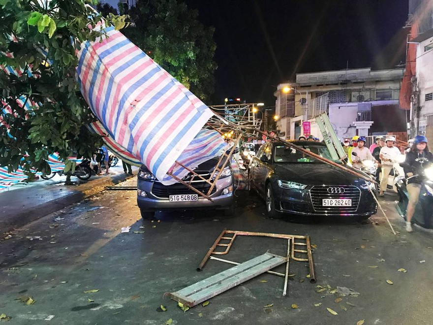 Hiện trường vụ việc.