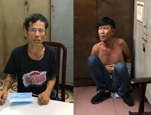 Trung và Nghĩa tại công an.