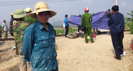 Hiện trường vụ tai nạn.