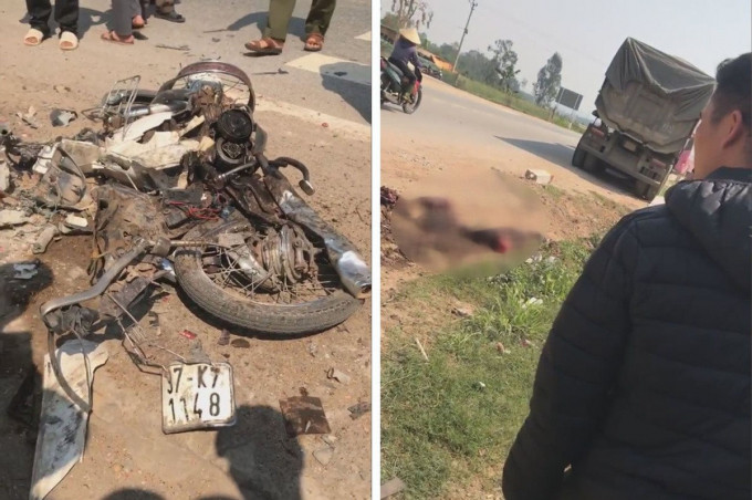 Xe đầu kéo cán nát xe máy, người phụ nữ tử vong tại chỗ