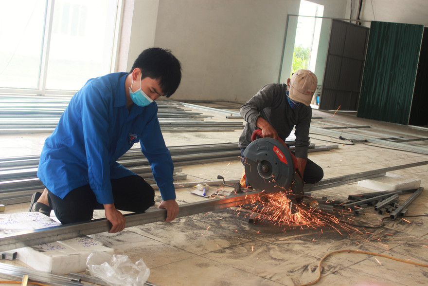 Hà Tĩnh gấp rút hoàn thành phòng cách ly riêng biệt cho trường hợp F1, F2 
