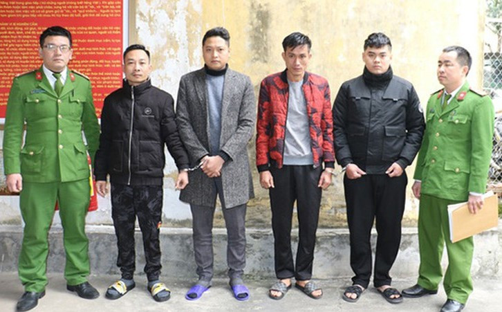 4 đối tượng thực hiện vụ trộm xe bị công an bắt giữ