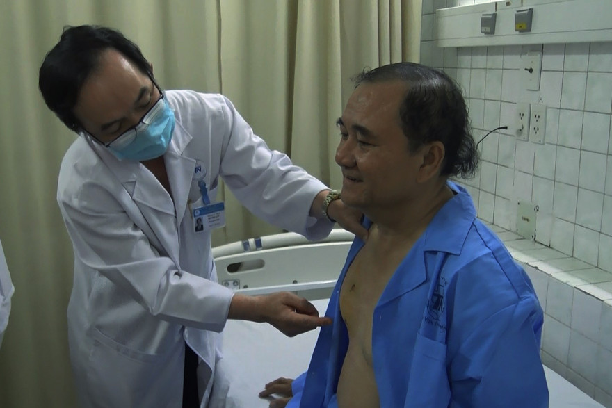 Vết mổ nội soi nhỏ, đảm bảo thẩm mỹ cho bệnh nhân.