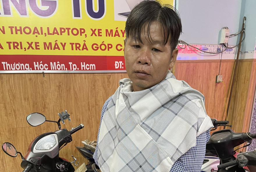 Tho bị bắt sau khi thực hiện hàng loạt vụ đánh thuốc mê cướp tài sản tài xế xe ôm.
