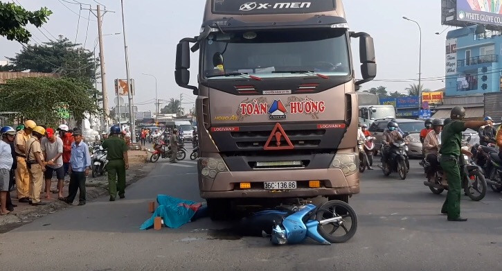 Hiện trường tai nạn.