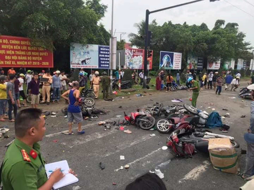 Hiện trường tai nạn.