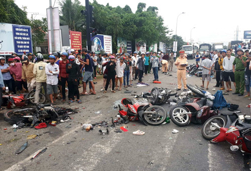 Hiện trường tai nạn