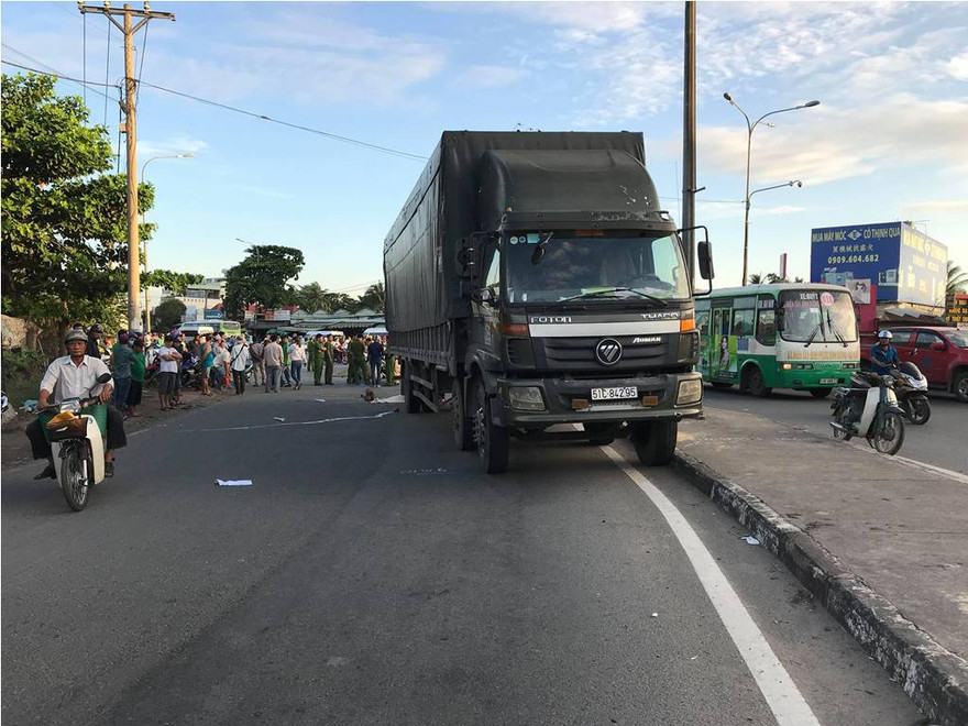 Hiện trường tai nạn.