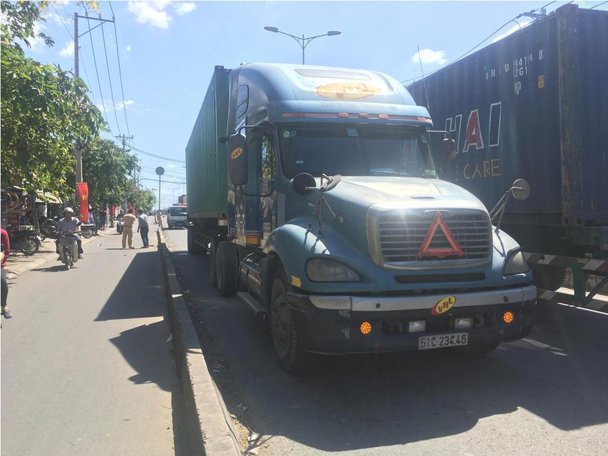 Hiện trường tai nạn.