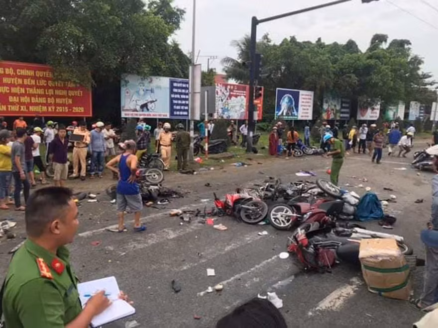 Hiện trường tai nạn.