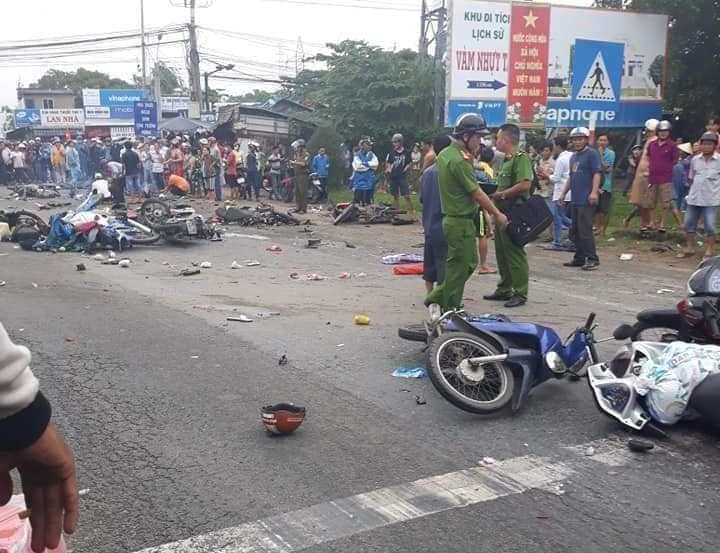 Hiện trường tai nạn.