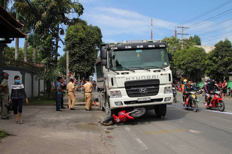 Hiện trường tai nạn.