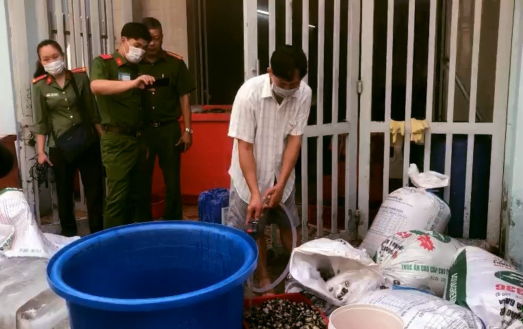 Người đàn ông dùng hóa chất công nghiệp để tăng trọng lượng thịt ốc.