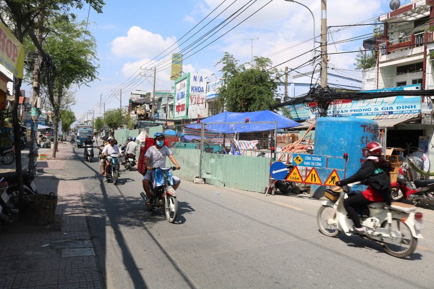 Việc thi công đào đường sẽ tạm dừng dịp Tết Nguyên đán.