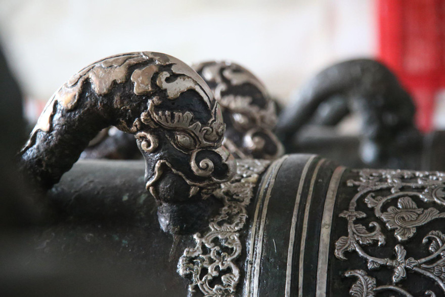 Cận cảnh ba khẩu thần công 'Bảo quốc an dân Đại tướng quân' quý giá