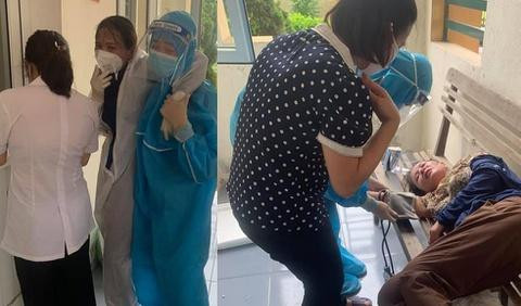Nữ điều dưỡng ngất xỉu vì kiệt sức khi lấy mẫu xét nghiệm COVID-19