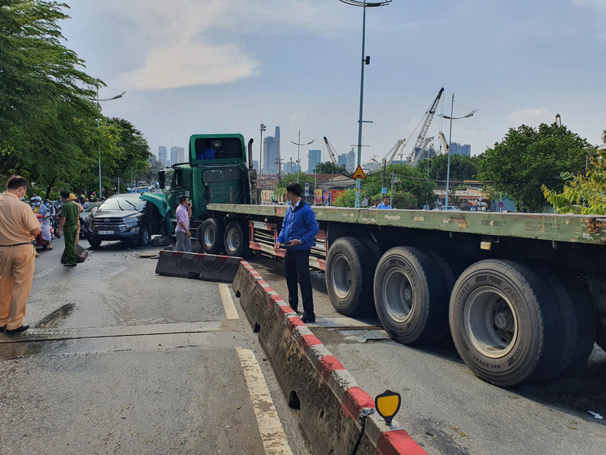 Hiện trường tai nạn.