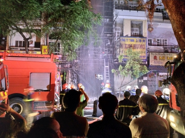 Hiện trường vụ cháy.