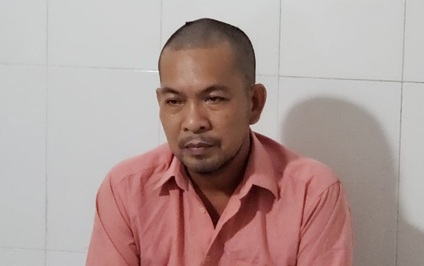 Trần Văn Đăng tại công an.