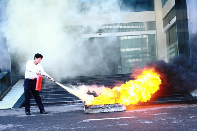Diễn tập công tác PCCC (Ảnh minh họa) 