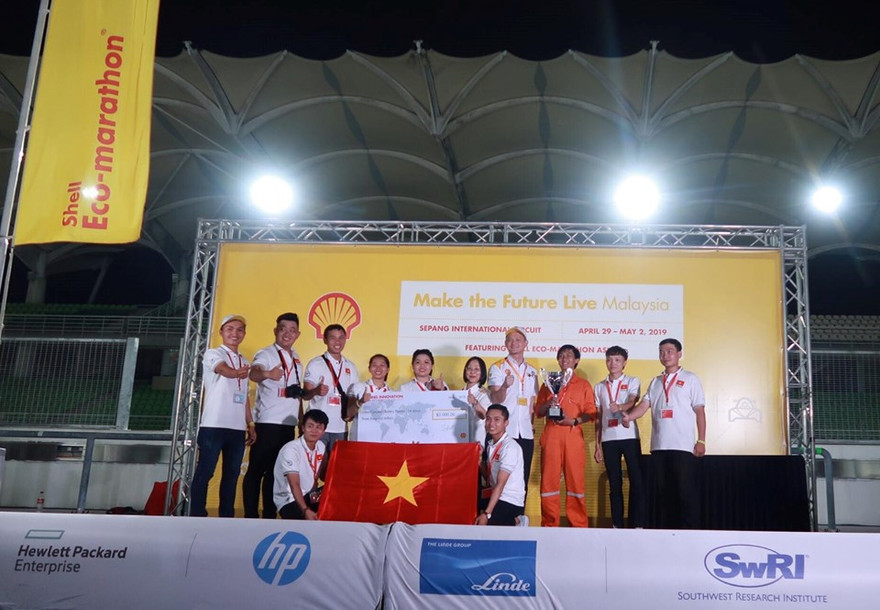 ĐH Lạc Hồng vô địch thi chế tạo xe tiết kiệm nhiên liệu châu Á 5 lần liên tiếp