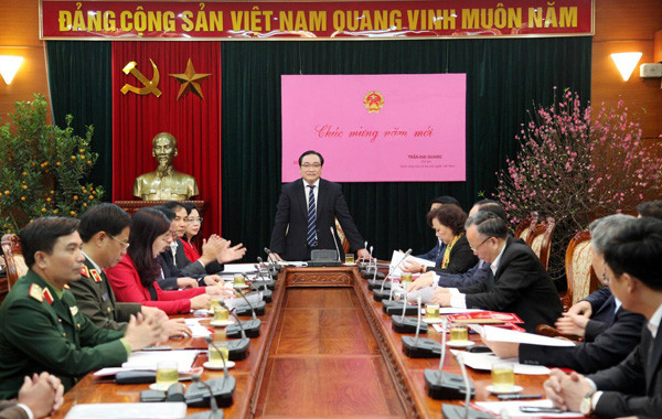 Hà Nội triển khai công việc ngay từ những ngày đầu năm mới. Ảnh Trọng Toàn 