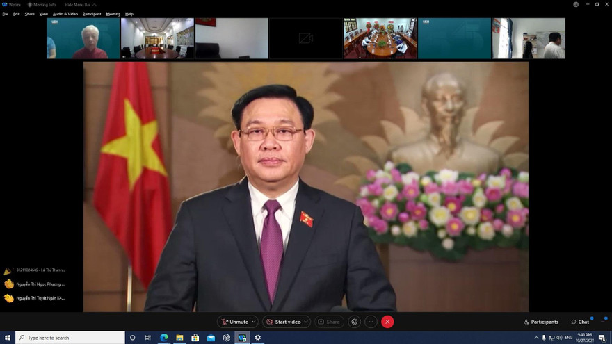 Chủ tịch Quốc hội Vương Đình Huệ tham dự lễ kỷ niệm 45 năm thành lập Trường ĐH Kinh tế TPHCM