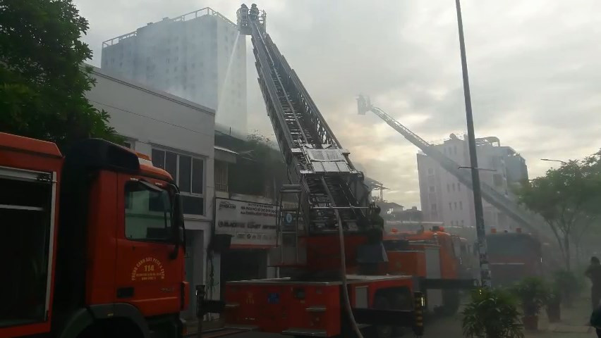 Hiện trường vụ cháy.