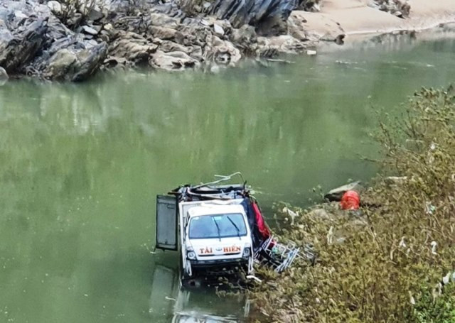 Hiện trường vụ tai nạn. Ảnh: Quang Dũng