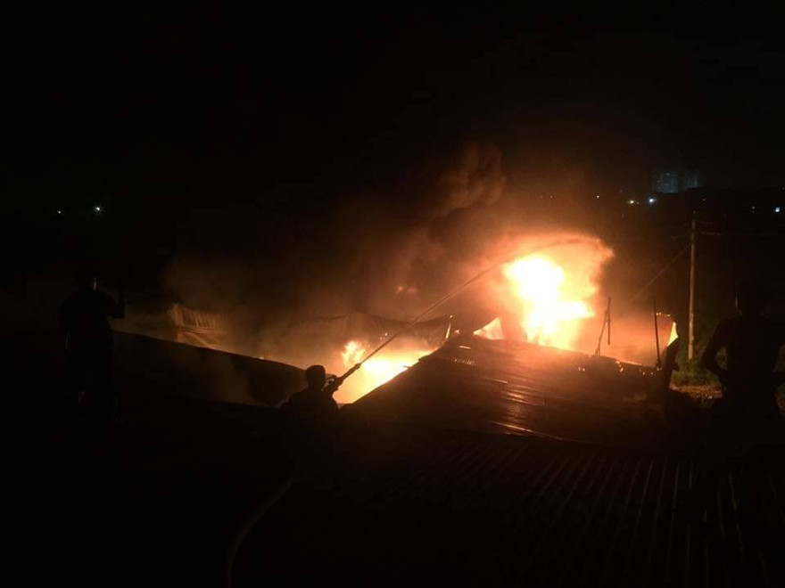 Cháy liên tiếp trong đêm tại Nghệ An gây thiệt hại hàng tỉ đồng