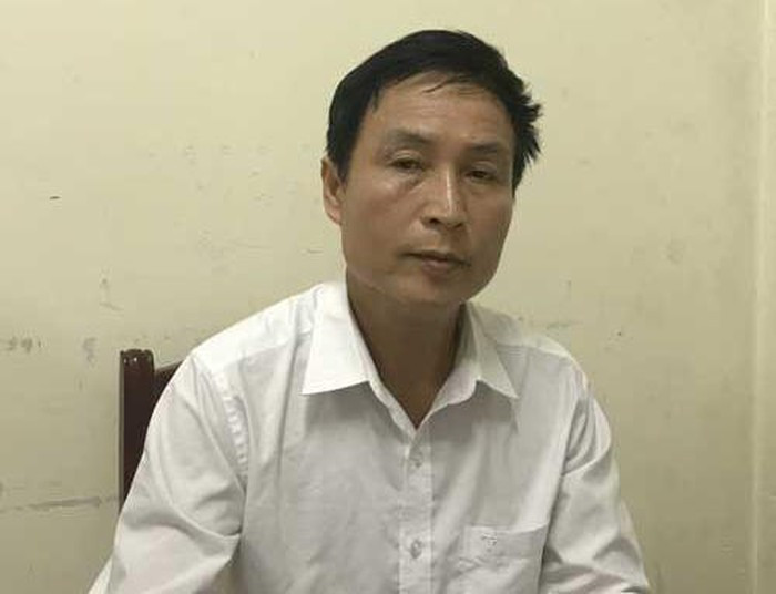 Đối tượng Hoàng Đình Nam tại cơ quan công an - Ảnh: Theo CAND