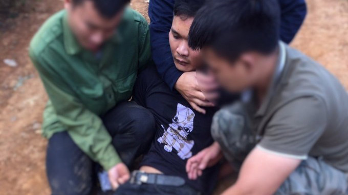 Đối tượng Lập bị bắt giữ khi đang vận chuyển ma túy