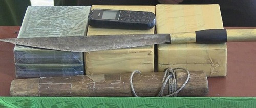 Tang vật vụ án.