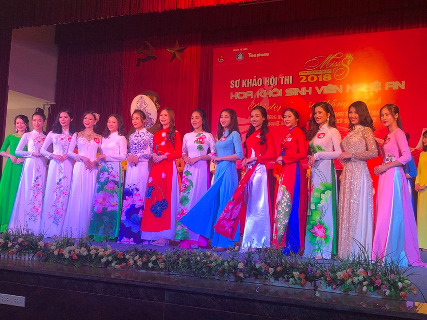 17 thí sinh lọt chung kết 'Hoa khôi Sinh viên' Nghệ An 2018