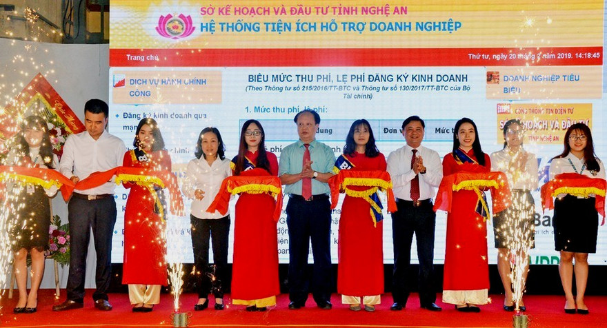 Tỉnh Nghệ An lập trang web Dịch vụ hỗ trợ doanh nghiệp