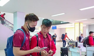 Đội tuyển Việt Nam đã có mặt tại Lào, sẵn sàng cho mục tiêu chiến thắng