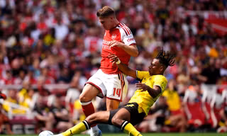 Arsenal thua Dortmund ở Emirates Cup: Điểm sáng Christos Tzolis và nỗi lo hàng thủ 