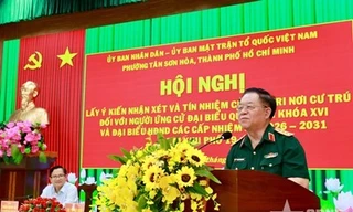Cử tri tín nhiệm Đại tướng Nguyễn Trọng Nghĩa tham gia ứng cử đại biểu Quốc hội khóa XVI